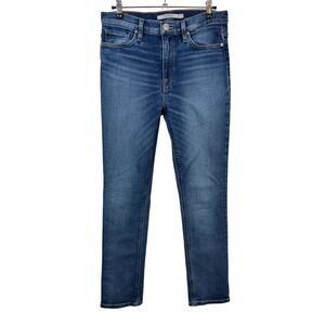 Hudson Barbara Super Skinny Jeans Womens 27 Blue High Rise Faded Dark Wash